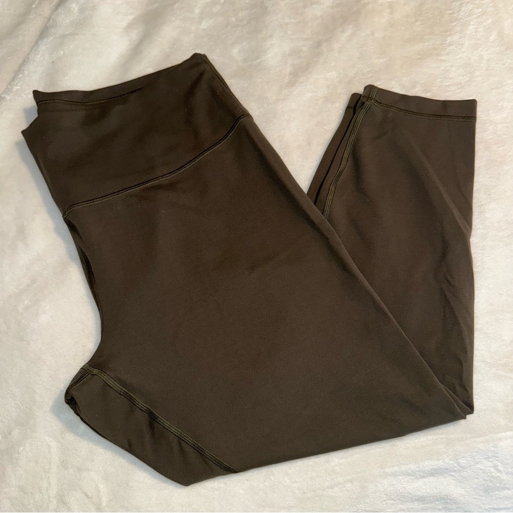 Lululemon 7/8 Dark Olive Leggings